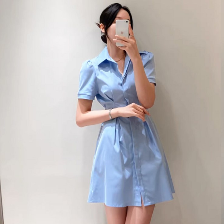 어반룩북 슬림핏 셔츠 데이트룩 여름 미니원피스 어반룩북 슬림핏 셔츠 데이트룩 여름 미니원피스
