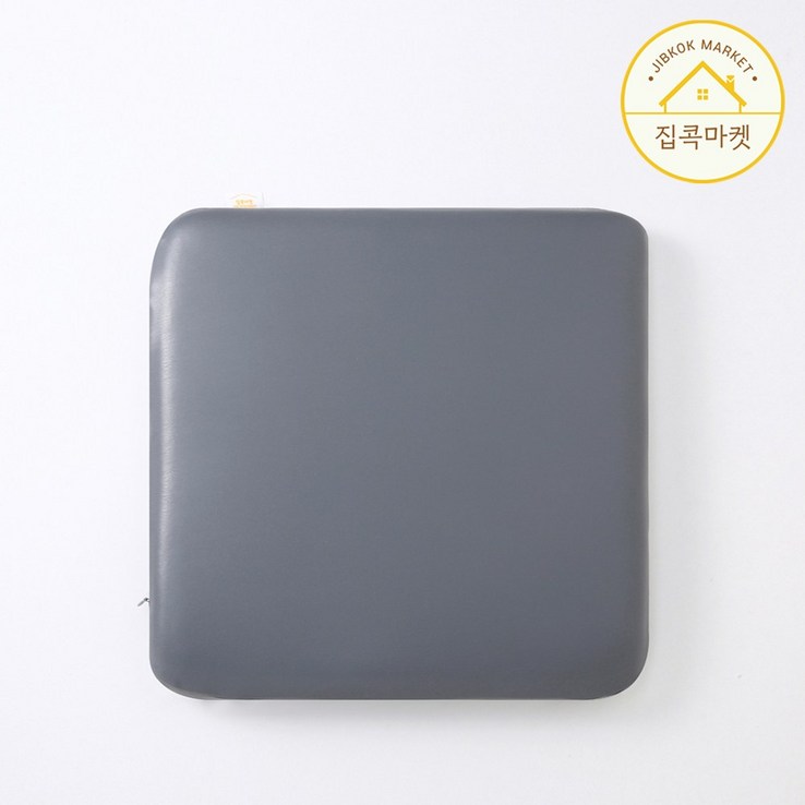 집콕마켓 메모리폼 가죽 사각 방석 5컬러