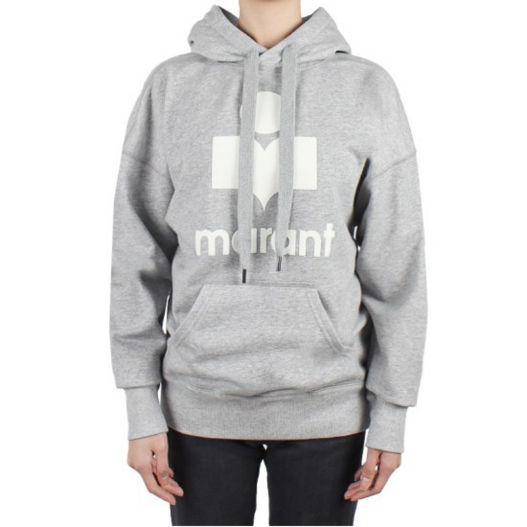 ISABEL MARANT 명품 24FW 여성 만셀 후드티 그레이화이트 SW0001FA A1M07E GYWH SW0001 FAA1M07 EGYWH