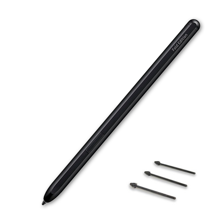 Z폴드 3 & 4 호환 실크펜슬 S펜 프렌치 Edition + 교체용 펜촉 3개, 블랙