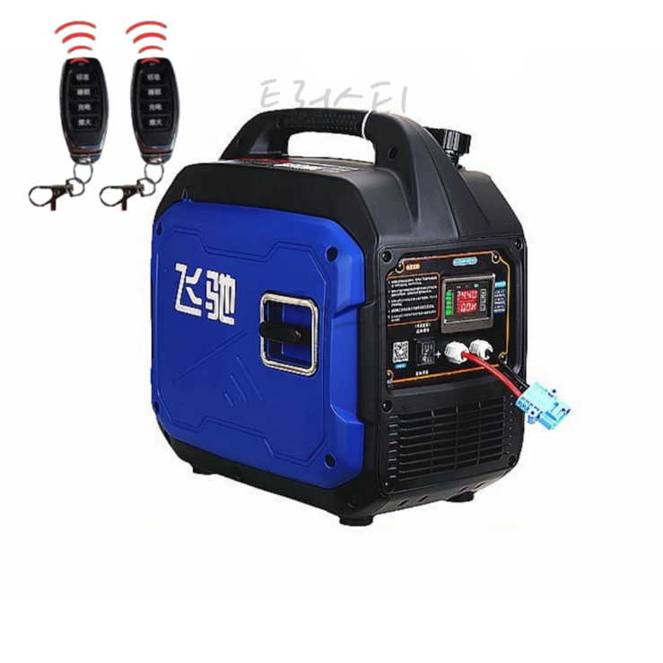 24v 발전기 휘발유 트럭 비상용 야외 캠핑용 인버터, 1개, 대용량 LCD형 24v 3000w