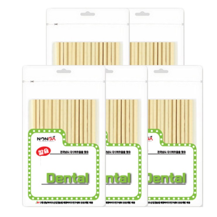 논다 강아지용 덴탈껌 100g, 칼슘, 100g, 5개 논다 강아지용 덴탈껌 100g, 칼슘, 100g, 5개