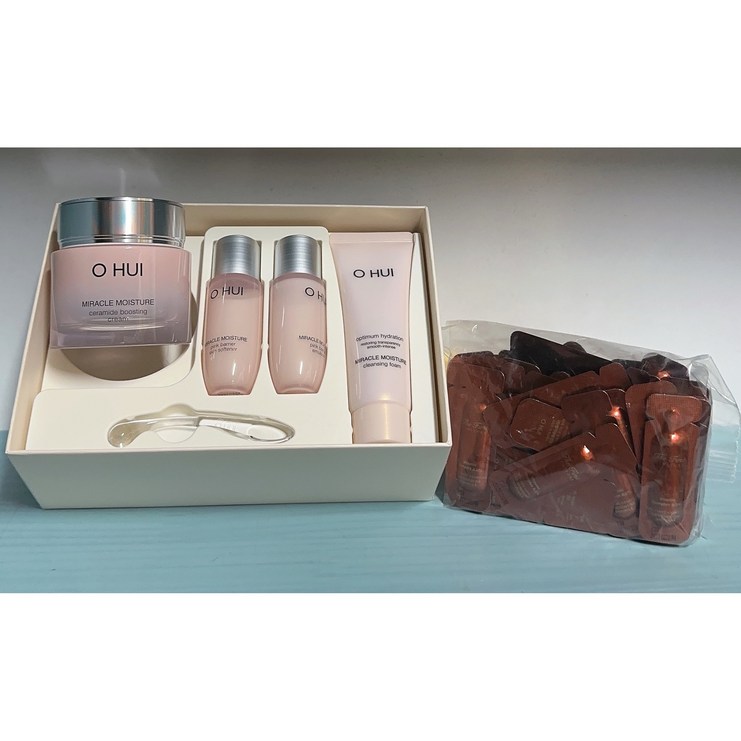 오휘 미라클 모이스처크림 60ml 기획세트 더퍼스트 제너츄어 제뉴뮨 앰플 60장x1ml, 1세트