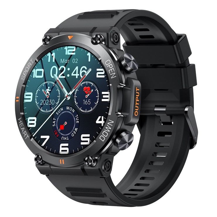 RichMagic K56PRO 1.39인치 먼지충격방지 방수 야외 스마트워치 블루투스통화 NFC GPS IP68 스마트 스포츠워치 47mm