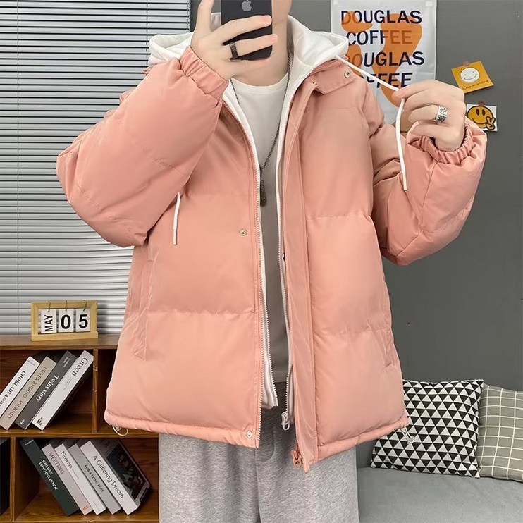 패딩남 루즈핏후드양면커플코트두툼한방풍패딩남 패딩남 루즈핏후드양면커플코트두툼한방풍패딩남