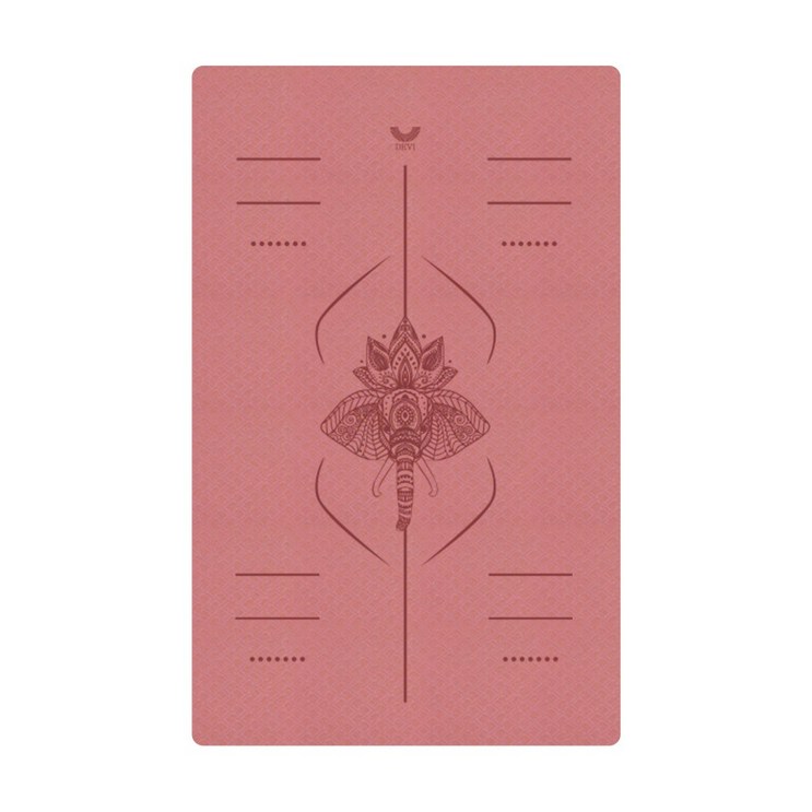데비 TPE 와이드 센터라인 요가매트, 다크오키드 1개, 1개