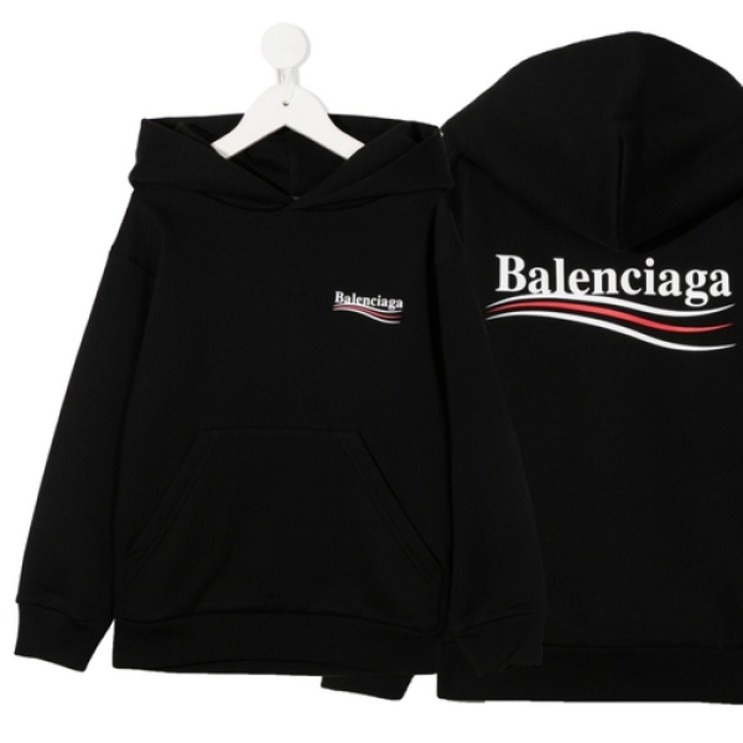 BALENCIAGA 21SS 키즈 로고프린트 후드티 블랙 558143 TIVB4 1070 BALENCIAGA 21SS 키즈 로고프린트 후드티 블랙 558143 TIVB4 1070