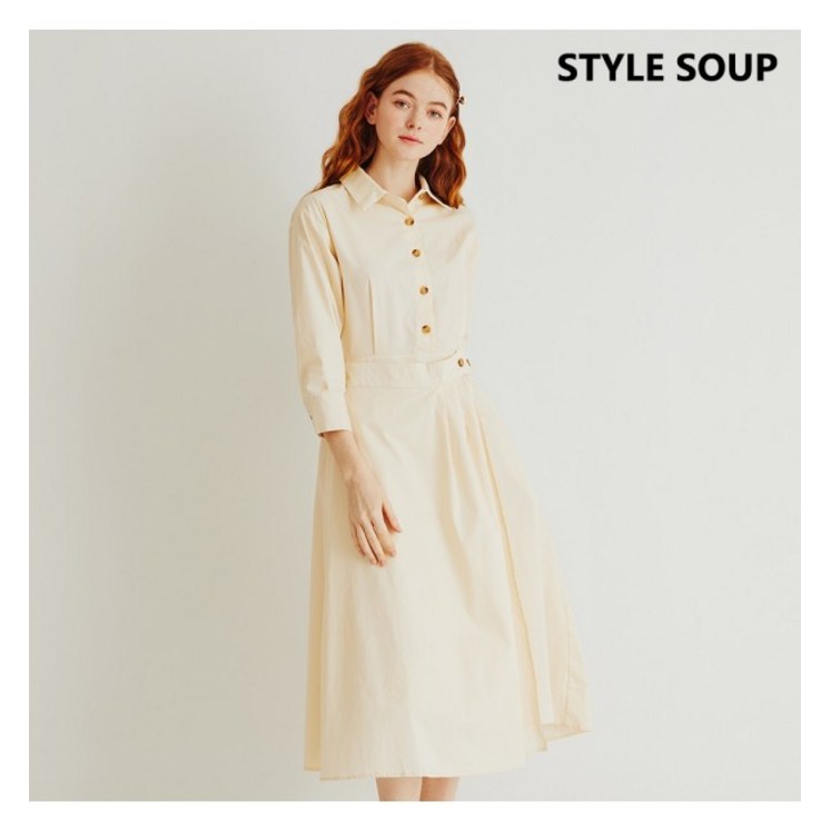 숲 반오픈 셔츠 칼라 원피스SZ2OPE1 SOUP