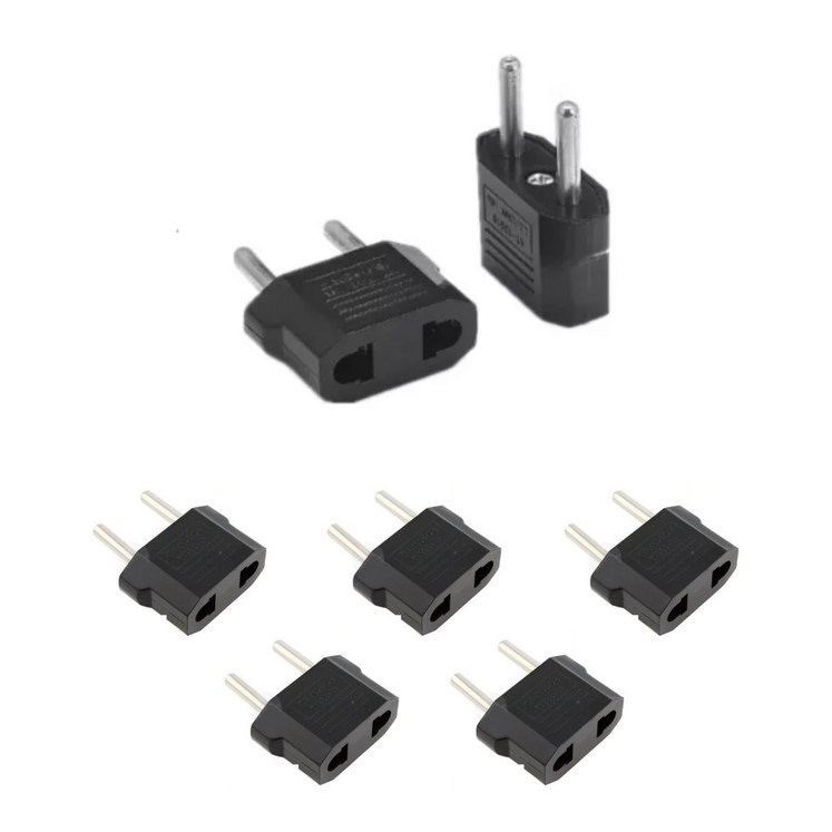돼지코 플러그 5EA 유럽 중국 미국 일본 변환 플러그 110V 220V 변환 어댑터, 3개, 4.8mm