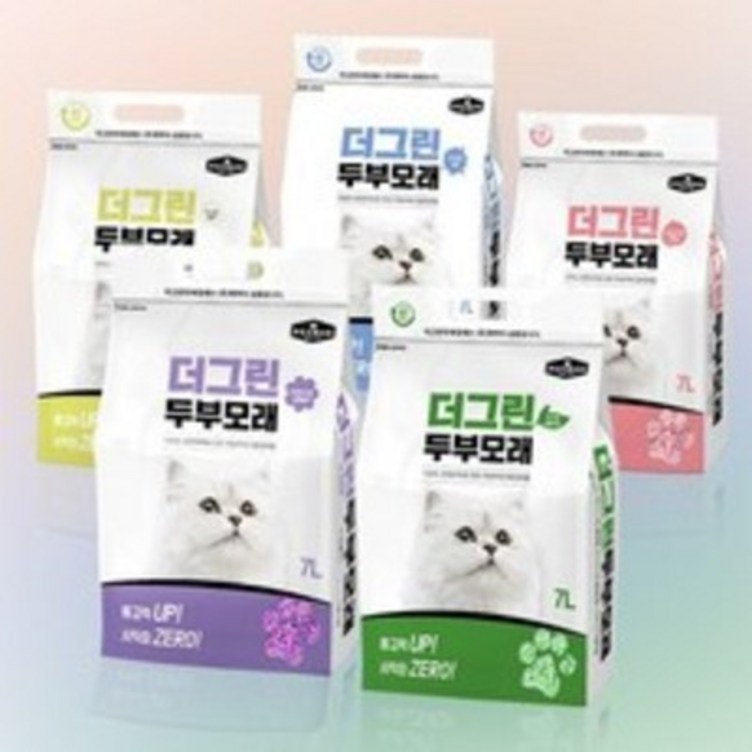 100 천연재료 무방부제 친환경 고양이모래 더그린 두부모래 7L x 4개 100 천연재료 무방부제 친환경 고양이모래 더그린 두부모래 7L x 4개