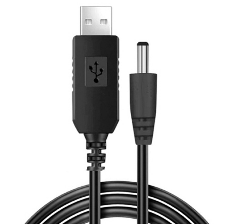 엠비에프 USB 5V to DC 12V 전원 승압 케이블 MBFUP5V12