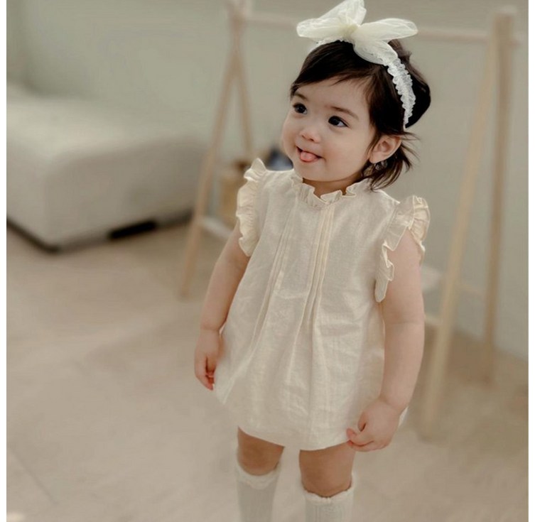 베베나인 유아용 에센스 프릴린넨 슈트