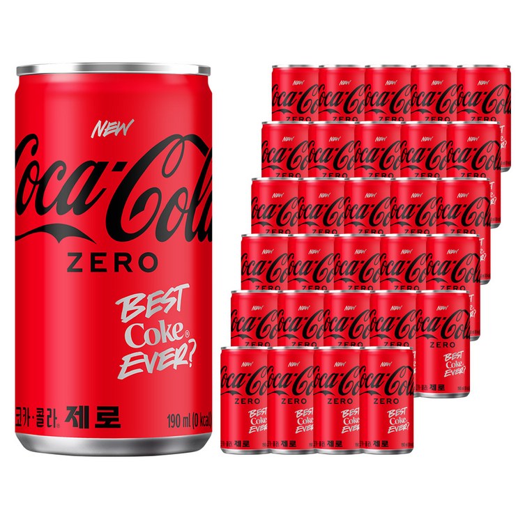 코카콜라 제로, 190ml, 30개