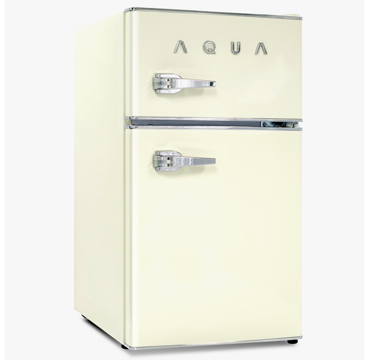 하이얼 AQUA 미드센츄리모던 클래식 레트로 냉장고 82L 방문설치, 크림 아이보리, ART82MDCLI
