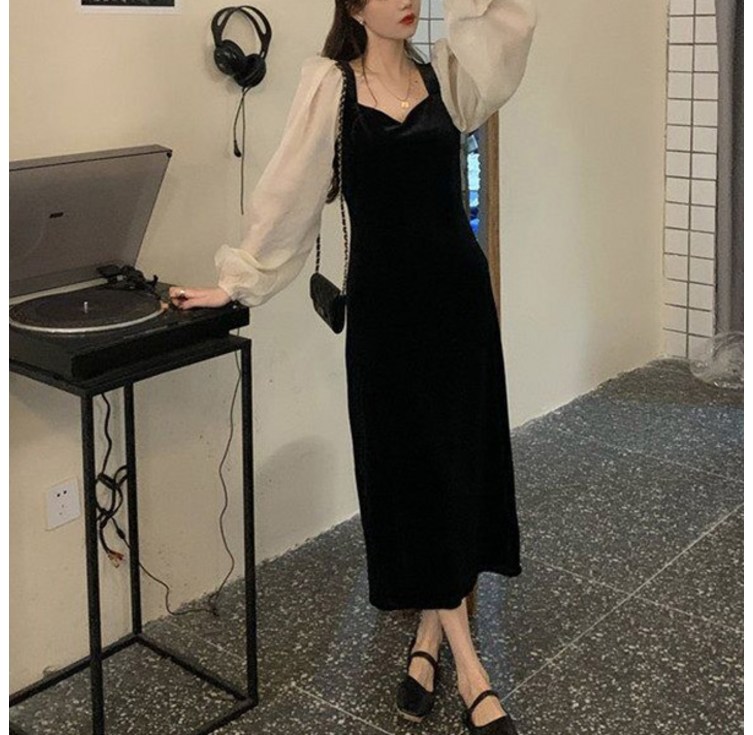 포플러앤씨 여성용 원스 빅사이즈 벨벳 원피스 P25FOPS070811