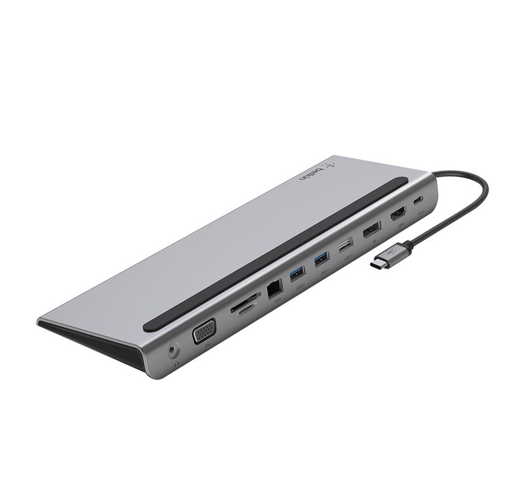 벨킨 USB C타입 11 in 1 멀티 포트 허브 독 100W INC004bt, 그레이 벨킨 USB C타입 11 in 1 멀티 포트 허브 독 100W INC004bt, 그레이