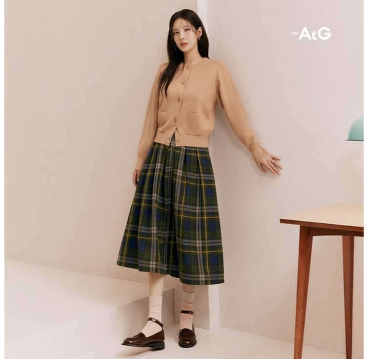 론칭가69,900원더엣지 24FW 비비안 체크스커트