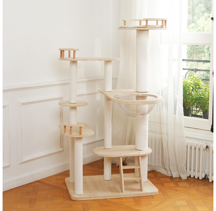 파파펫 대형 우주선 캣타워, 고양이 놀이터, 1개