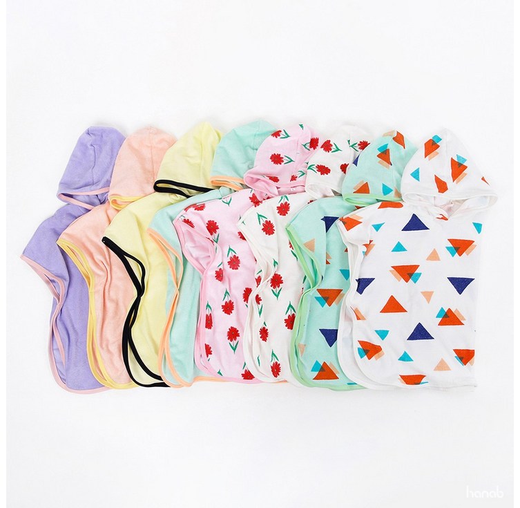 유니키즈 국산 아동 비치가운 유아 목욕가운 비치타올 키즈 여름 수영 물놀이가운 후드 판초 하나비 당일출고, 피치M, 1개