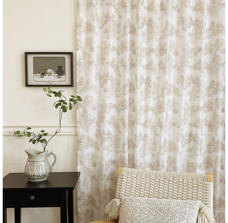 사라하우스 뜨왈드주이 엔틱 명화 커튼