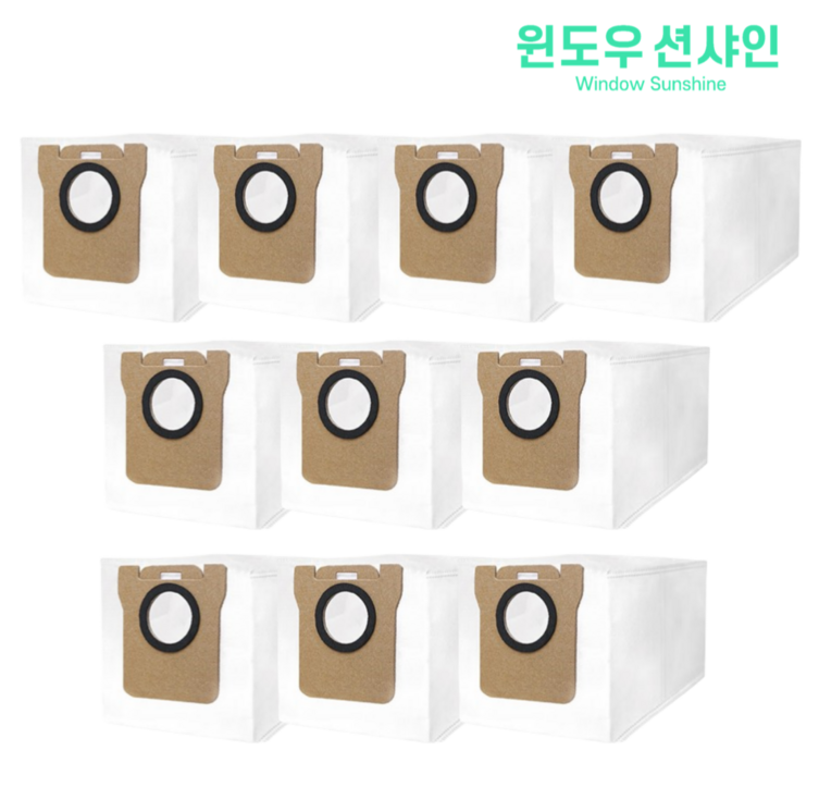 호환 윈도우션샤인 샤오미 X10 B116 로봇청소기 더스트백 10EA 먼지봉투 소모품 호환 윈도우션샤인 샤오미 X10 B116 로봇청소기 더스트백 10EA 먼지봉투 소모품