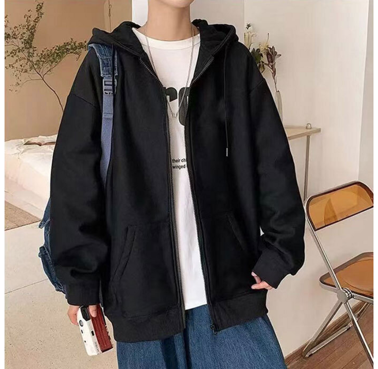 want2have 루즈핏 후드집업 데일리 남녀공용