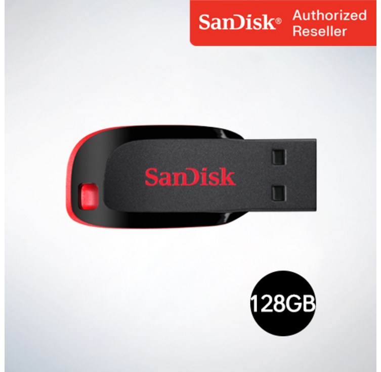 샌디스크 USB 메모리 Cruzer Blade 쿠르저 블레이드 USB 2.0 CZ50 128GB 7324671992