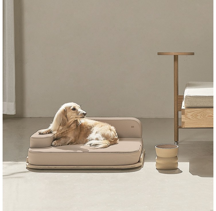 티어라움 쉴라프 강아지 쇼파 침대 쿠션 Schlaf 애견 반려동물 펫 논슬립 방수, 1개, 페블