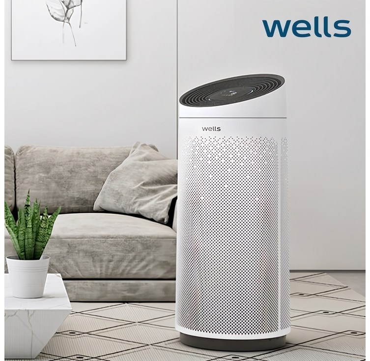 웰스 올라운드 순환청정 34평 스텐드형 토네이도 공기청정기, ANS734CWA