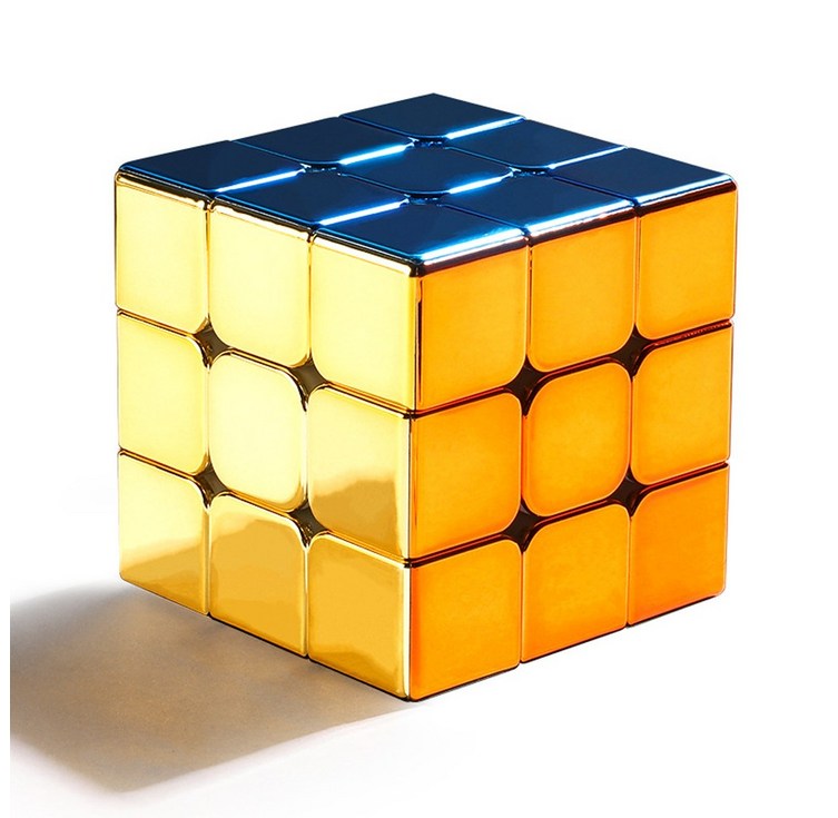 투데이리빙 프리미엄 골든 메탈 큐브 특이한 마그네틱 cube 키덜트 장난감 스피드 큐빙 블록 맞추기 취미 활동 스트레스 해소