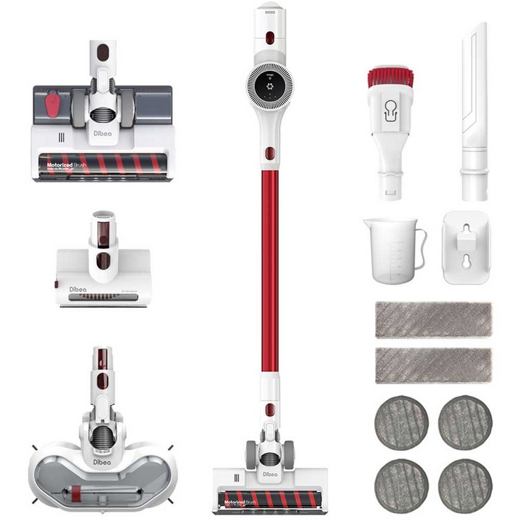 디베아 무선청소기 ALL IN 1 NEW  소프트 롤러 브러시  전동 회전 물걸레  간편 물걸레 키트  극세사 물걸레 6p  침구 브러시  2 in 1 브러시  틈새 브러시