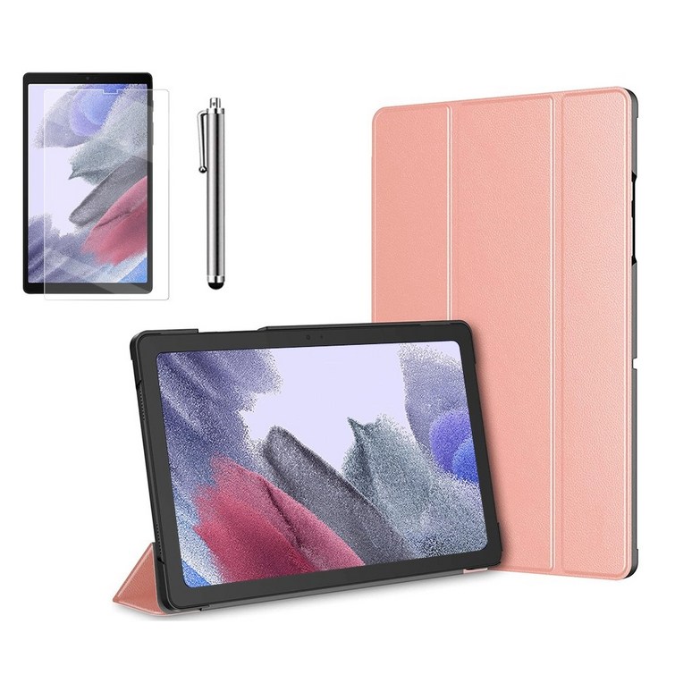 갤럭시탭A7 라이트 Lite 8.7 슬림 북커버 케이스 스탠드액정필름터치펜 SMT220N T225N 케이스나라
